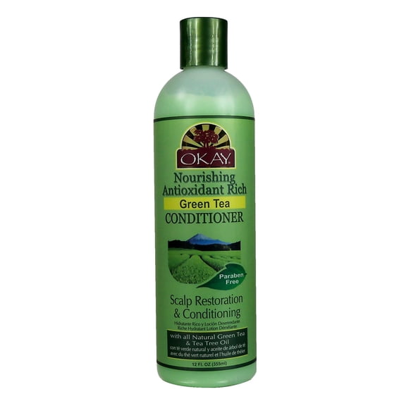 Okay Nourishing Antioxidant Rich Conditioner, Green Tea, 12 Oz