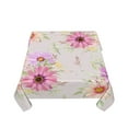 thumbnail image 4 of YFYANG Square Polyester Table Cloth, 54" x 54" Reusable Table Cover Kitchen Dining Room Watercolor Vintage Flower Decorative Tablecloths for Tables of 2-4 People, 4 of 8