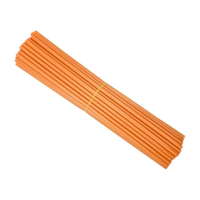 72pcs 24cm Universal Bicycle Spoke Skins Covers Motorcycle Wheel Rim Spoke Wraps Coats Decoration KitOrange