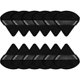 thumbnail image 1 of Zhuge 12 piezas de borlas para polvos faciales triangulares para maquillaje en polvos sueltos, esponja suave para base de maquillaje，herramienta de maquillaje en seco y húmedo (negra, pequeña), 1 of 5