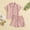Pink, variant on Zecgelong Toddler Boys Girls Short Sleeve Summer Casual Gentleman Tops Hawaii Beach Holiday Solid Shirts T Shirt Shorts Outfits Boys Sports Sets Size 18-24 Months