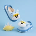 thumbnail image 2 of UngA Toddler Rabbit Winter Slippers - Soft Plush Indoor Bunny Slippers for Girls & Boys Kids House Slippers Boys Girls Light Blue,9(Toddler/Little Kid), 2 of 6