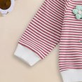 thumbnail image 7 of Xyant Toddler Clothes for Girls Baby 3D Flower Fall Winter Outfits Stripes Sweatshirt Pullover Cute Pants Set Baby Girls' Clothing (Red,6-12 Months), 7 of 7