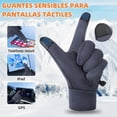 thumbnail image 3 of Guantes Térmicos de Invierno para Pantalla Táctil, Azules, Impermeables, para Frío, Nieve, Ciclismo, Moto, Correr, Senderismo y Esquí, Hombres y Mujeres, 3 of 6