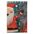 thumbnail image 5 of Cute Christmas Santa Claus Black Out Curtains 72 Inch Length Curtains for Sliding Glass Doors Bedroom Living Room 2 Pack, 5 of 6