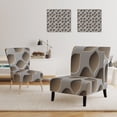 thumbnail image 3 of Designart "Abstract Pattern" Upholstered Scandinavian Accent Chair - Arm Chair, 3 of 5