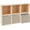 35.43*11.81*23.62in, variant on Hanyu 6-Cube Solid Wood Bookcase with Open Shelves & 3 Bins