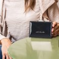 thumbnail image 5 of Cartera de cuero para mujer, pequeña y compacta, para tarjetas de crédito, monedero de viaje de moda, tarjeta, cartera para identificación, 5 of 5