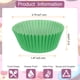 thumbnail image 2 of Uxcell Forros para Cupcakes Tazas de Cupcake Tamaño Estándar Forros de Muffins Papeles para Hornear Recubrimientos a Prueba de Grasa Verde, 2 of 6
