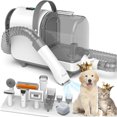 thumbnail image 1 of Dog Clipper Grooming Kit & Vacuum Suction 99.99% Pet Hair, 7 Pet Grooming Tools for Dogs Cats and Other Animals ShopWise Round, 1 of 6