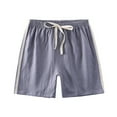 thumbnail image 2 of Kkkded 2-13Y Toddler Kids Shorts for Boys Girls Little Big Boys Girls Elastic Short Pants Youth Summer Casual Solid Color Cotton Ace-Up Beach Pants, 2 of 7