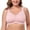 Pink, variant on Women's Cotton Full Coverage Wirefree Non-padded Lace Plus Size Bra 42H