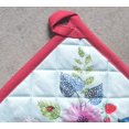 thumbnail image 4 of Jardin D'Ete 100% Cotton Set of 2 Pot Holders with Loop Heat Resistant for BBQ | Cooking | Baking | Grilling | Microwave | Barbecue | Spring/Summer (Mint, 8 Inch by 8 Inch), 4 of 8