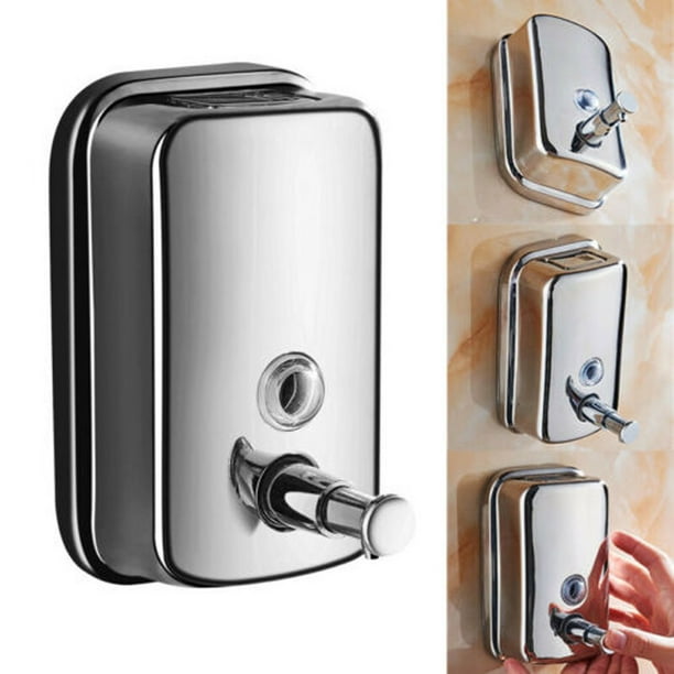 Stainless Steel Wall Mounted Soap Dispenser Body/Hand/Hair Wash