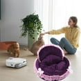 thumbnail image 2 of Pet Princess Bed , Plush Pet Cushion for Indoor Use,Nest Cotton Velvet Warm Soft Cat Sofa Bed, Washable Pet Mat for Sleeping and Resting, Comfortable Bed for Small Animals, 2 of 6