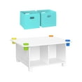 thumbnail image 2 of RiverRidge Kids Art Activity Table Desk with 4 Cubbies, 4 Storage Cups, and 2 Aqua Bins, 2 of 9