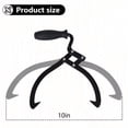 thumbnail image 2 of Double Claw Handheld Log Tongs with Non-Slip Grip, Log Lifting, Handling, Dragging Carrying Tool, Black 10inch/16inch/20inch, 2 of 7
