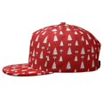 thumbnail image 3 of Custom Christmas Printed Flat Baseball Cap – Adjustable Snapback Hat with Flat Bill, Breathable and Durable, Personalized Design for Sports, Travel & Daily Wear, 3 of 6