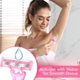thumbnail image 4 of 30 Pcs Women's Disposable Razors Bulk 3 Blades Sensitive Skin for a Smooth and Comfortable Shave, 4 of 5