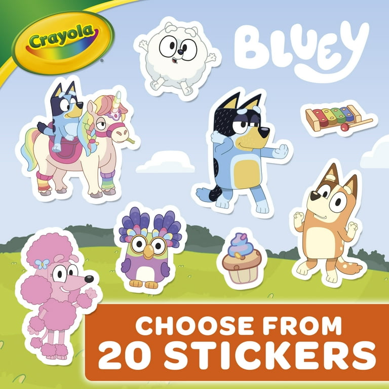 3 pack) Crayola Bluey Coloring Book with Sticker Sheet, 96 Pgs