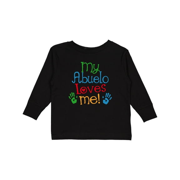 Inktastic My Abuelo Loves Me Boys or Girls Long Sleeve Toddler T-Shirt