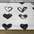 thumbnail image 6 of Ambesonne Love Place Mats Set of 4, Small Heart Hipster, Standard Size, Tan Black White, 6 of 6