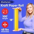 thumbnail image 2 of Rollo de papel kraft Paclord 18 x 30 cm 30 m amarillo 20 kg, 2 of 8