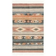 thumbnail image 2 of SAFAVIEH Kilim Marie Tribal Runner Rug, Blue/Rust, 2'3" x 8', 2 of 7