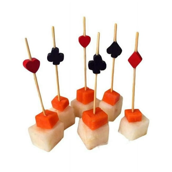 Panda Superstore  Disposable Bamboo Poker Fruit Cocktail Picks