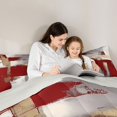 thumbnail image 4 of Homewish Watercolor Gradient Twin Comforter Sets,Minimalism Aesthetic Bedding Set,Red Gold,Light Gray Reversible,2-Piece,1 Comforter and 1 Pillowcase, 4 of 7