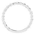 thumbnail image 2 of Platinum Polished Stackable Rope Ring, Size 7, 2 of 2