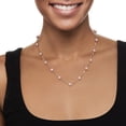 thumbnail image 2 of Ross-Simons 6-6.5mm Pink Cultured Pearl Station Necklace in Sterling Silver, Women's, Adult, 2 of 6