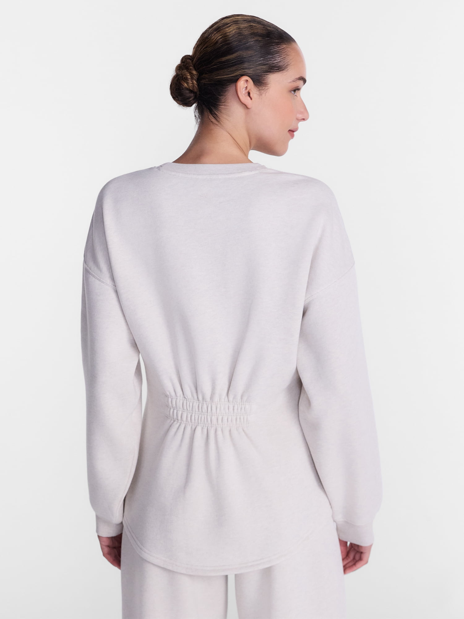 Athletic Works Women's and Women's Plus Cinched Fleece Sweatshirt, Sizes XS-4X