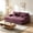 WINE RED, variant on AUU 82" Oversized Double Chaise Lounge Sleeper Sofa Bed with USB Ports & Cup Holders – Plush Upholstered Daybed with 2 Pillows for Living Room, Guest Room, or Apartment