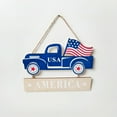 thumbnail image 6 of Chmadoxn Fourth of July Patriotic Tiered Tray Decor Wood Signs Rustic America Decorations for Home Truck Wood Blocks Tiered Tray Ornament Memorial Day Decorations Independence Day Decor, 6 of 7