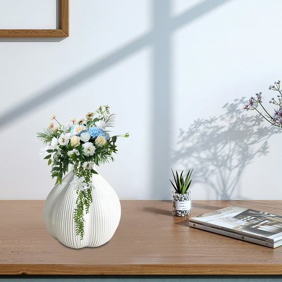 XGFHYJEH Vase, Flower Vase, Vase Decor, Spring Vase, Short Vase, Bouquet Vase, Flower Vases Clearance, Flower Vase Decor, Vase Decorations Clearances, Ceramics Vase