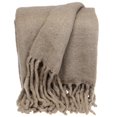 thumbnail image 1 of Parkland Collection THRE21669 Nagar Transitional Woven Handloom Throw Blanket, Beige, 1 of 1