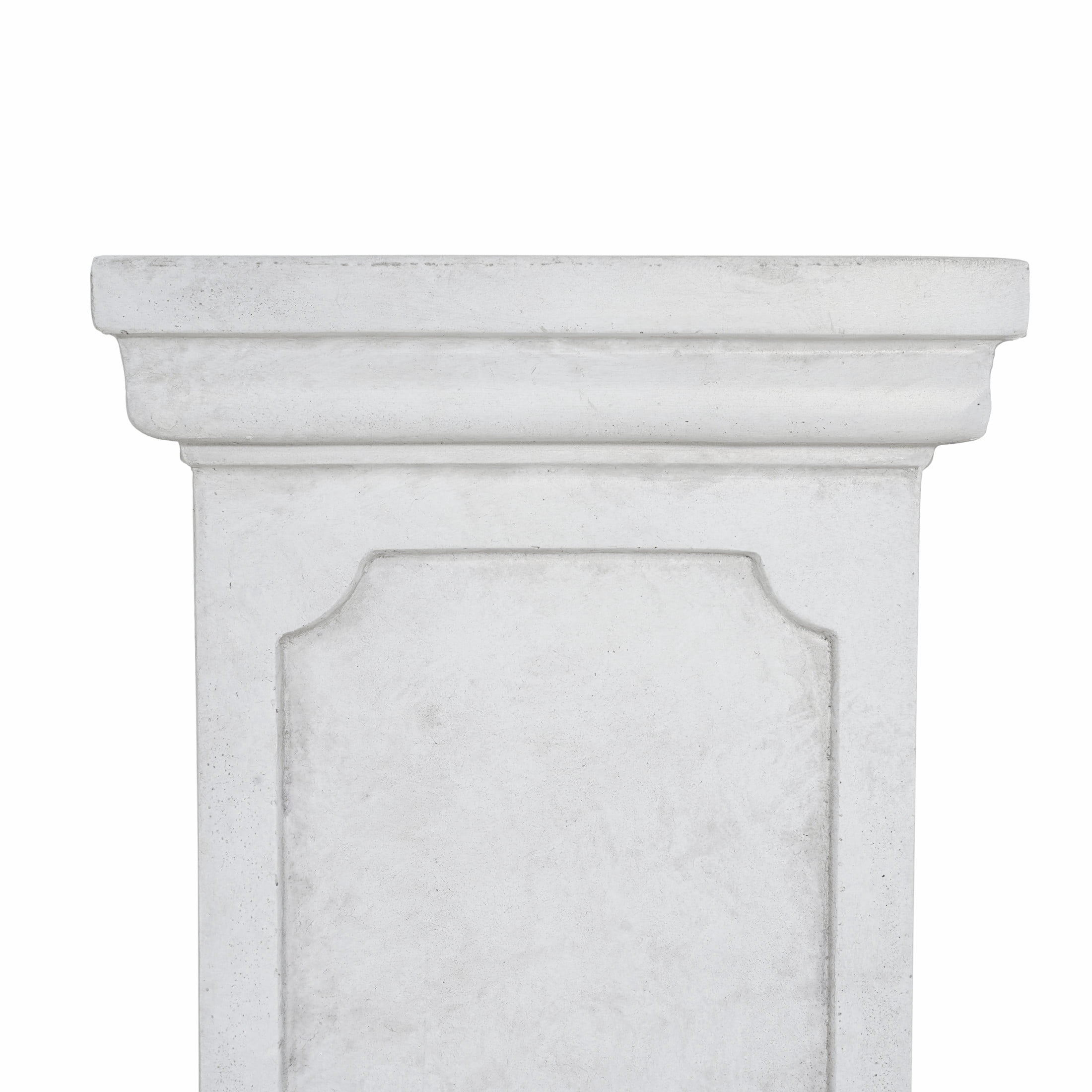 Christopher Knight Home 25.75" Outdoor Classic Plant Stand with Square Pedestal, Antique White