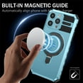 thumbnail image 2 of Jiahe Cover for iPhone 14 Pro, Case with Invisible Stand,Compatible with MagSafe,Shockproof Magnetic Heavy Duty with Built-in Ring Holder Stand Hard Phone Case Cover, lightblue, 2 of 8