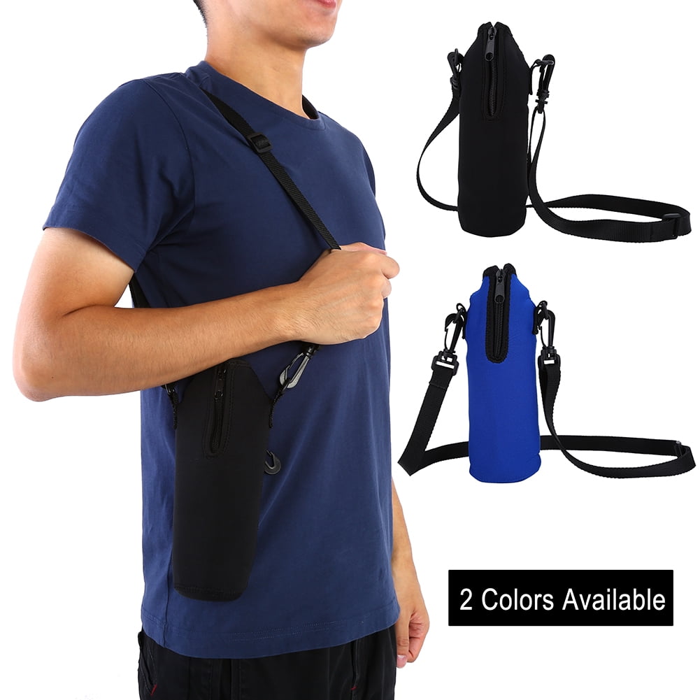 Water Bottle Holder,Outdoor Sports Water Bottle 1L Thermal Holder Bag Scald-Proof Case Cover Sleeve with Strap 