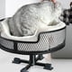 thumbnail image 1 of Cama de escritorio de gato con tapete de mascotas muebles de gatito elegantes y suaves gatos pequeños y medianos perros nido de escritorio hamaca de, 1 of 8