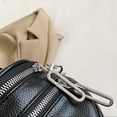 thumbnail image 3 of Bolso de mano de un solo hombro con correa ancha y popular nuevo de PU, bolso de mensajero de moda negro, 3 of 6