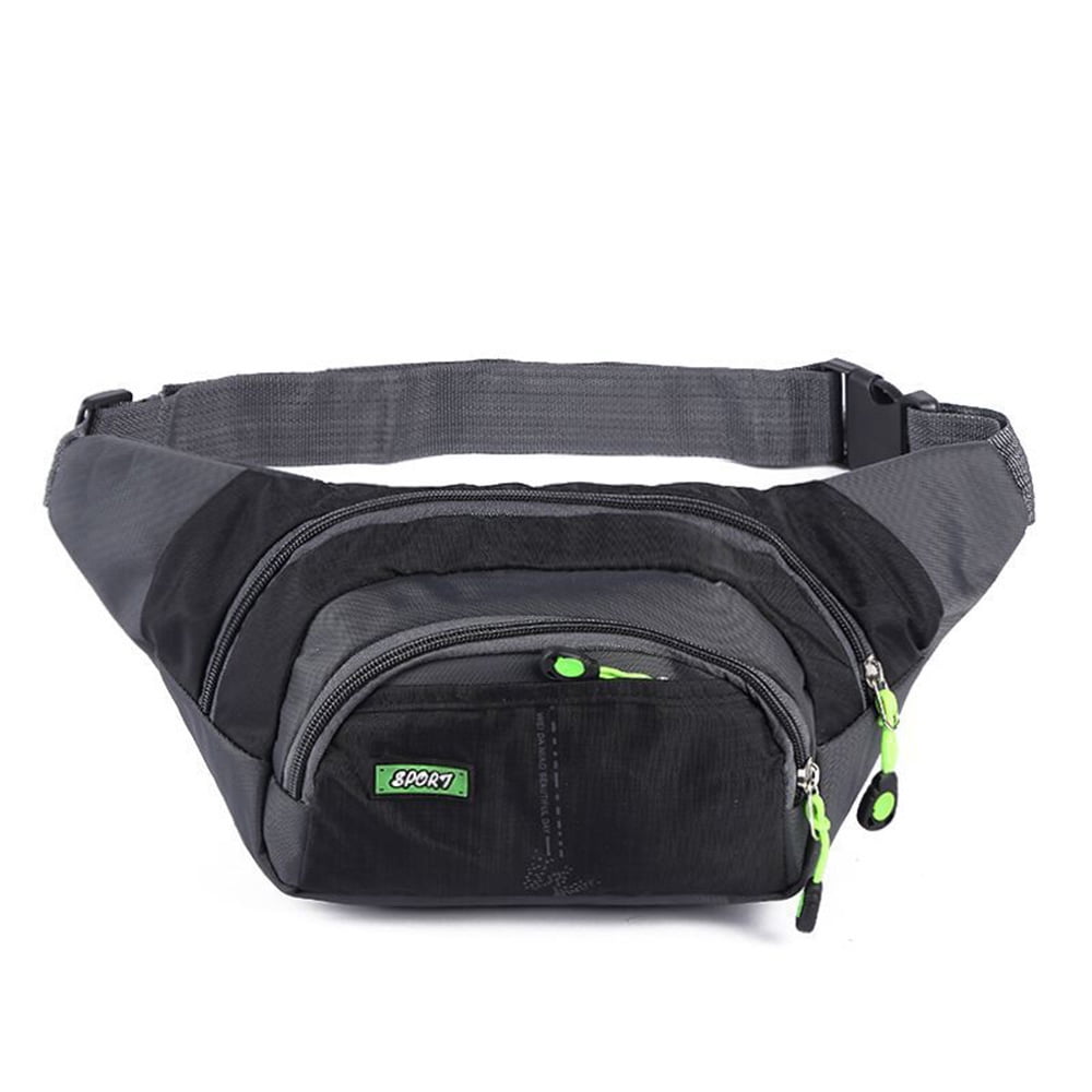 Details about   Zip Running Fanny Pack for Women and Men,Canvas Waist Pouch Bag with 01 Black 