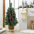 thumbnail image 6 of Honeeladyy 6PCS Christmas Ornaments 6.3 Inch Hanging Ornaments Spindle Shaped Tree Decorations - Festive Holiday Hanging Pendants for Home Office Decor, 6 of 7
