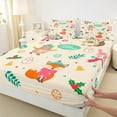 thumbnail image 3 of Castle Fairy Cartoon Animal 4pcs Bed Sheets for Child,Merry Christmas King Sheets,Polka Dots Super Cozy Sheet Set,Breathable Home Decor, 3 of 7