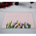 thumbnail image 2 of PKQWTM Flower Kitchen Dining Table Mats Placemats Size 12x18 Inches, Set of 2 Pieces, 2 of 2