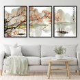 thumbnail image 4 of Japanese Scenery Art Floral Print Ink Painting Boat Bird Canvas Posters Asian Decor Japanese Wall Art for Living Room Bedroom Decoration, 4 of 6