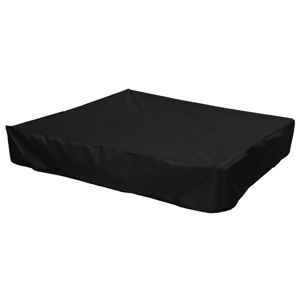 Yuarrent Cubierta de caja de arena cuadrada a prueba de polvo impermeable refugio de polvo plegable al aire libre jardín parque arenero dosel Jardín y Patio 120x120cm