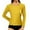 Yellow, variant on EDFBUYKRS Womens V Neck Shirts Long Sleeves Tunic Lace Tops Ribbed Knit Button Shirts Casual Slim Fit Blouses Size L