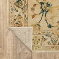 thumbnail image 6 of HomeRoots 4' X 6' Beige Gold And Teal Oriental Power Loom Stain Resistant Area Rug, 6 of 10
